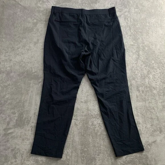 Fabletics The Only Pant Mens 34x27 Black Classic Performance Stretch Casual Golf - Picture 11 of 13